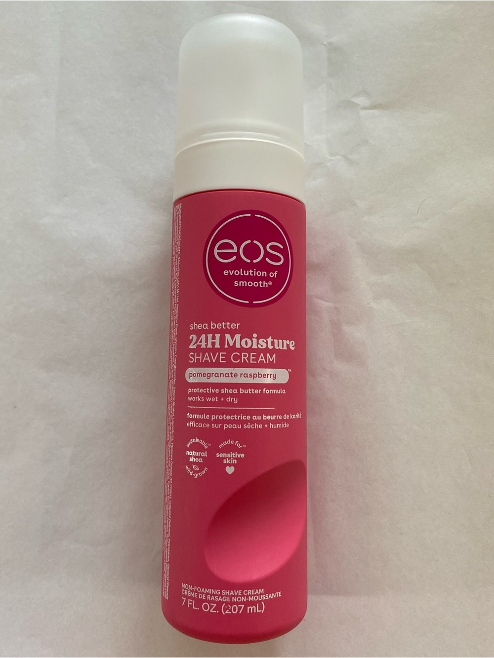 eos Shea Butter 24H Moisture Shave Cream - Pomegranate Raspberry